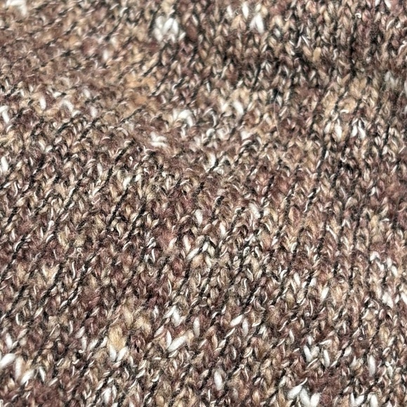 Christopher Banks womens 1X snowflake mocha mousse cowl neck cotton blend soft - Picture 5 of 12